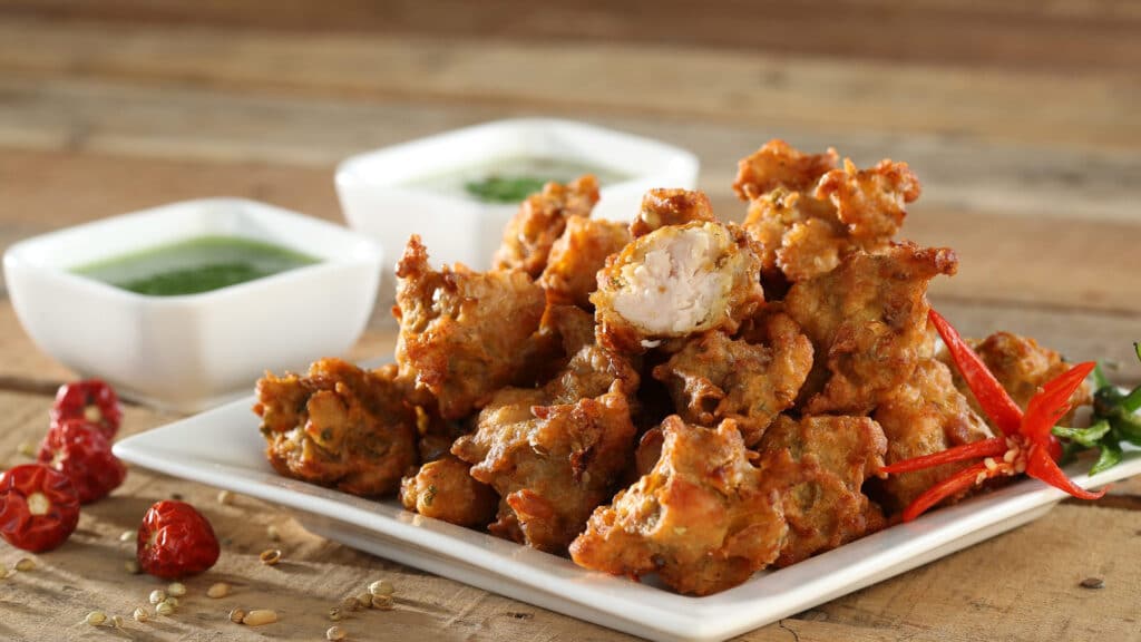 Chiltepín pollo pakora